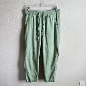 Gap Easy Straight Pull On Pants Women's S Desert Sage Green Cropped Ankle